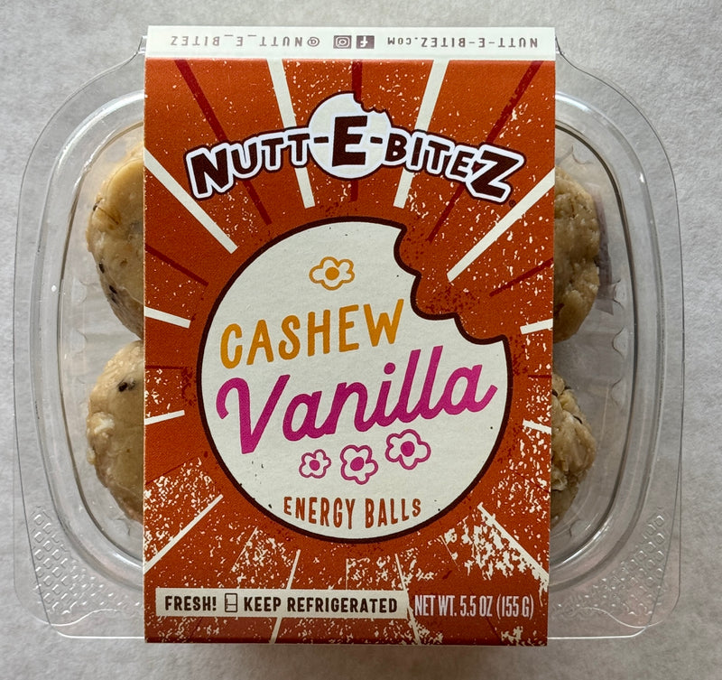 Cashew Vanilla  Energy Balls - 4 pack