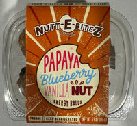 Papaya, Blueberry & Vanilla Nut Energy Balls