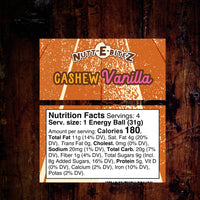 Cashew Vanilla  Energy Balls - 4 pack