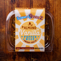 Almond & Vanilla Puffed Rice Energy Balls - 4 pack