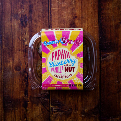 Papaya, Blueberry & Vanilla Nut Energy Balls - 4 pack