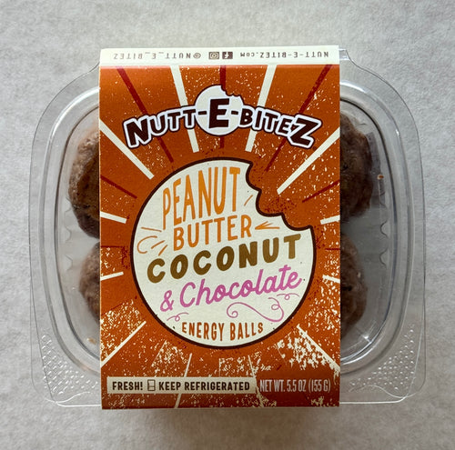 Peanut Butter, Coconut & Chocolate Energy Balls - 4 Pack