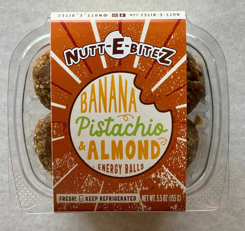 Banana, Pistachio, & Almond Energy Balls - 4 pack
